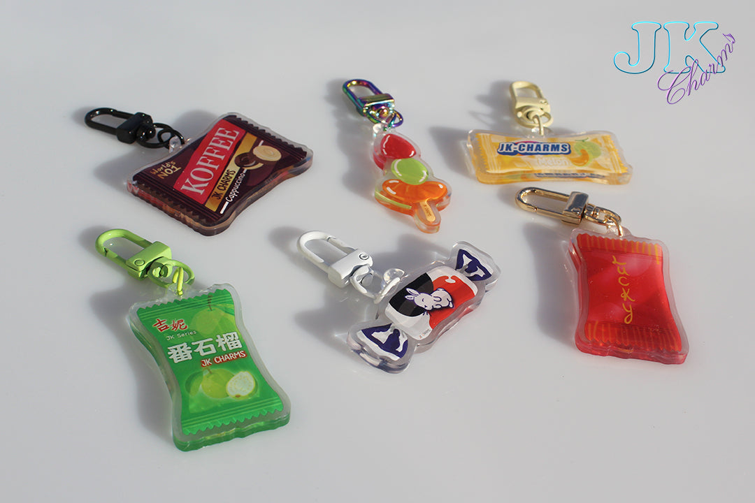 Mystery Gacha Charms | Acrylic Keychains | Asian Candies