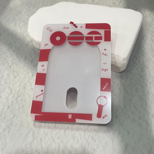 BTS Arirang World Tour Acrylic Photocard Holder Keychain