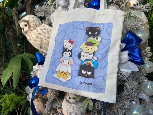 Sanrio Mochi Reusable Canvas Tote Shopping Bag