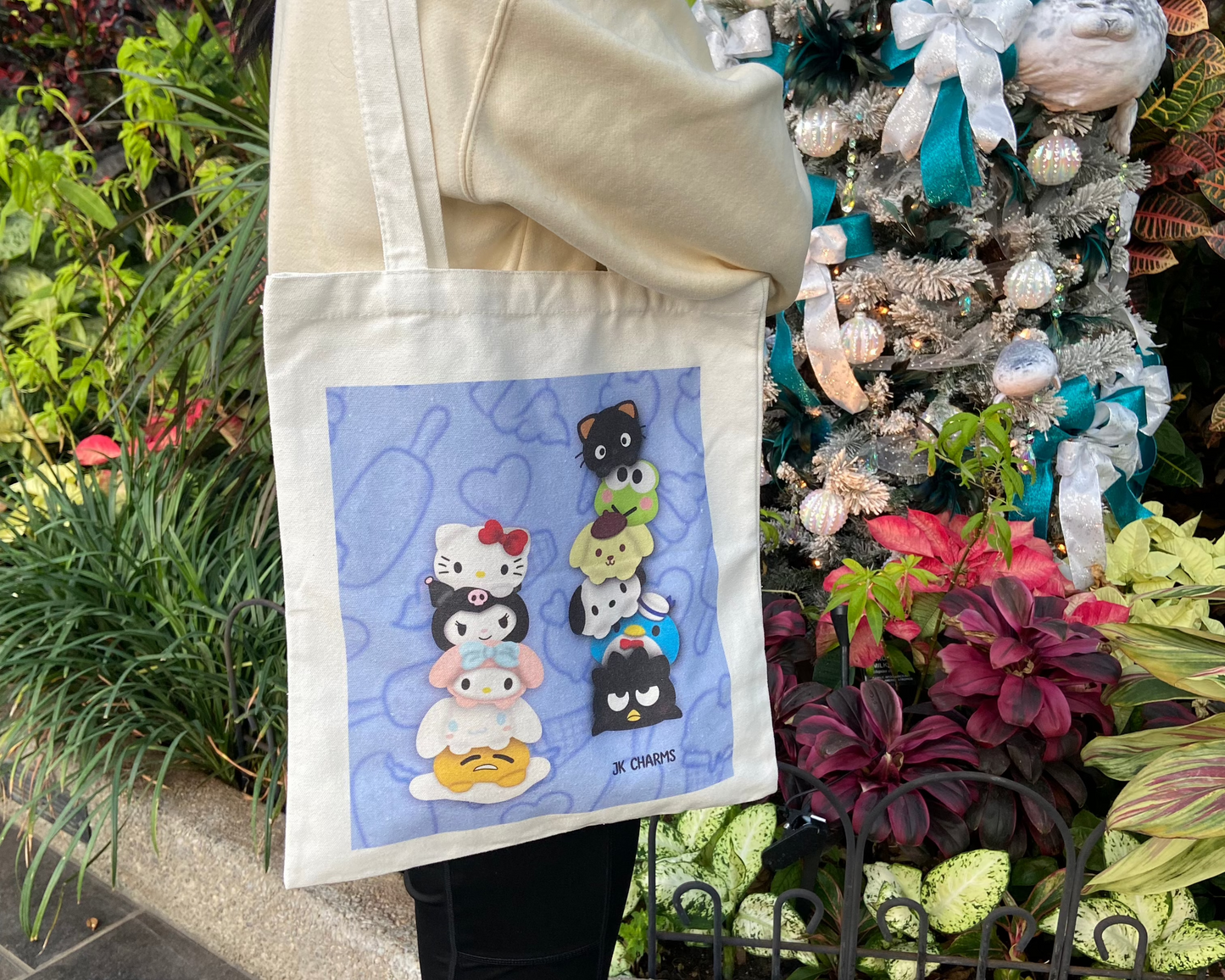 Sanrio Mochi Reusable Canvas Tote Shopping Bag