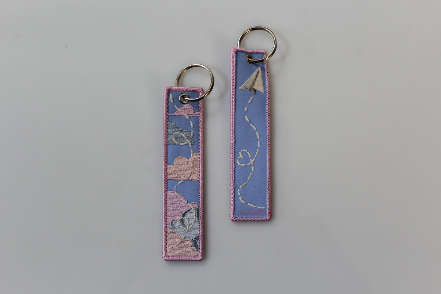 Clouds-Paper Airplane | Keytag